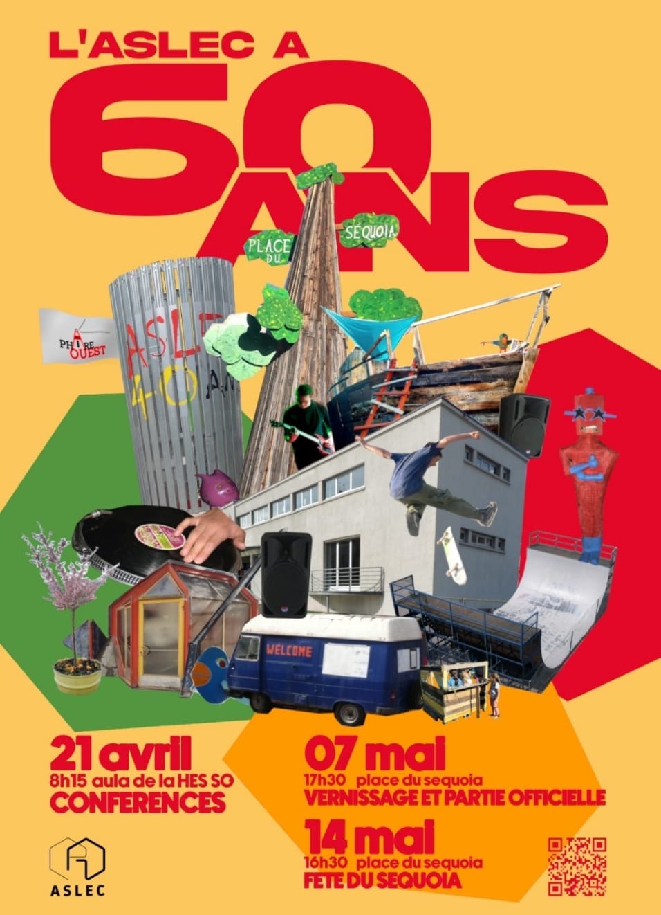 Flyer de l'ASLEC à 60 ans